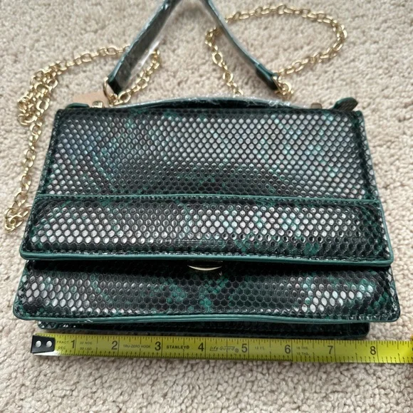 Brand new Pink Haley vegan green animal print crossbody bag - Picture 8 of 8